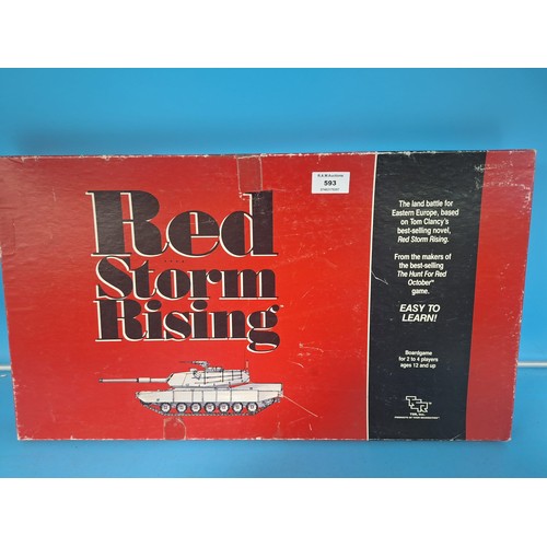 593 - Vintage Red Storm Rising Board Game