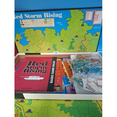 593 - Vintage Red Storm Rising Board Game