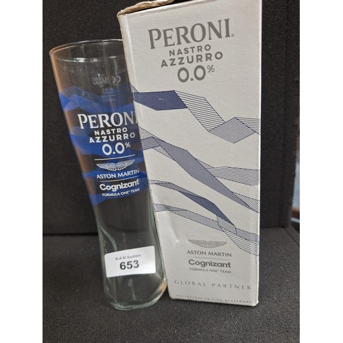 653 - Aston Martin F1 Team Peroni Glass In The Box