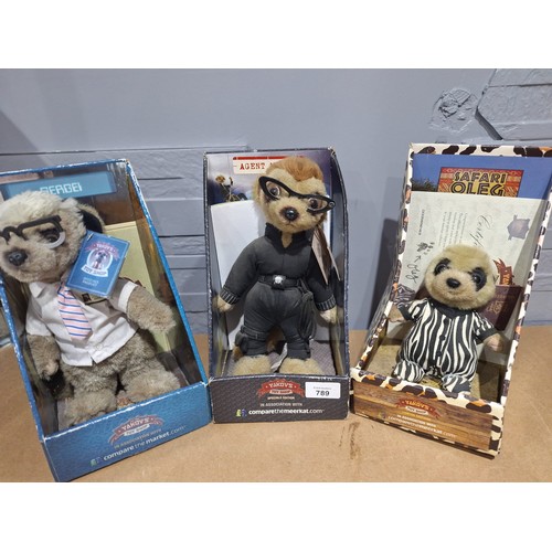 789 - Boxed Meerkats x3 To Include Agent Maya, Safari Oleg and Sergei