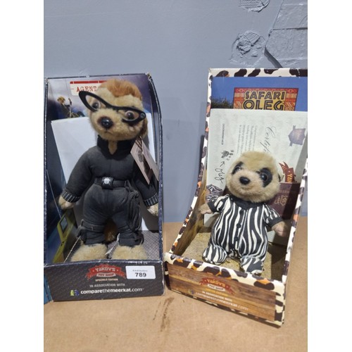 789 - Boxed Meerkats x3 To Include Agent Maya, Safari Oleg and Sergei