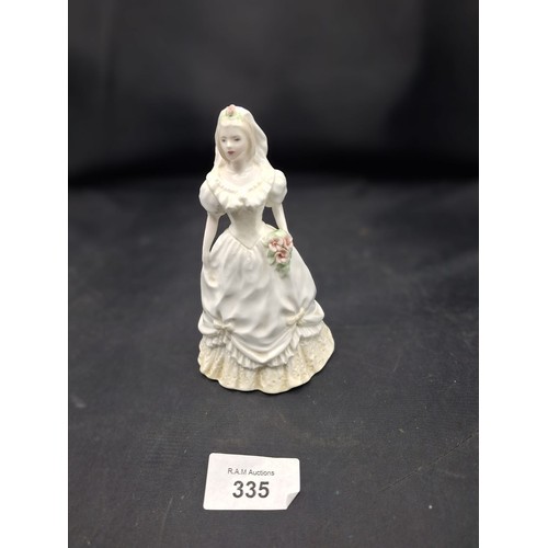 335 - Coalport 6” figure special day