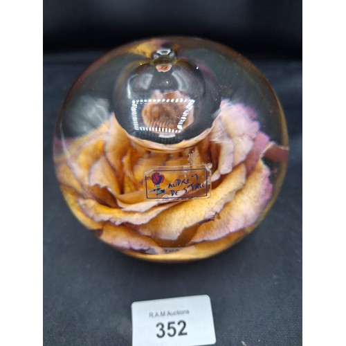 352 - Audrey de stall lamp paperweight super rare + heavy