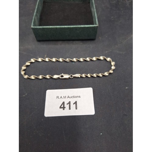 411 - Silver 925 twist bracelet