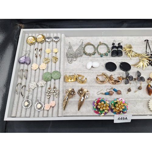 449A - Huge tray of f+v earrings