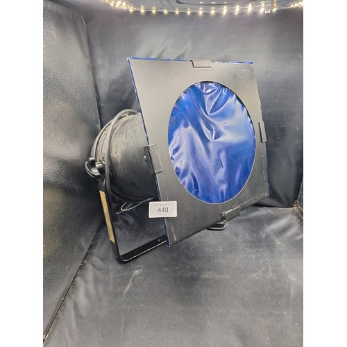 448 - Large blue filler stage light/can be clear