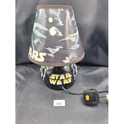 474 - Star Wars bed side  lamp