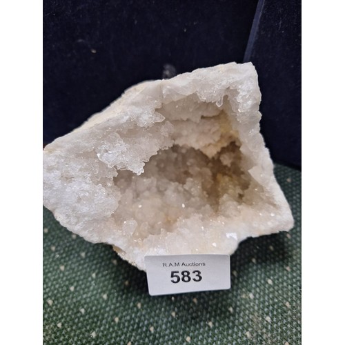 583 - Super large +heavy crystal opel rock 6”x5” approx