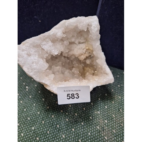 583 - Super large +heavy crystal opel rock 6”x5” approx