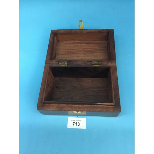 713 - Decorative wooden box