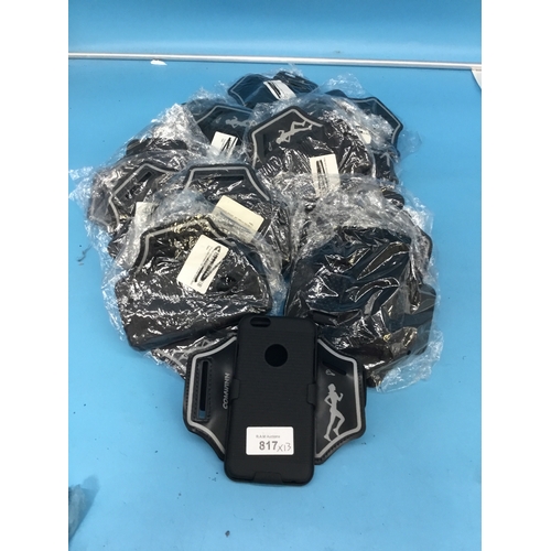 817 - Bag of armband phone holders x 13