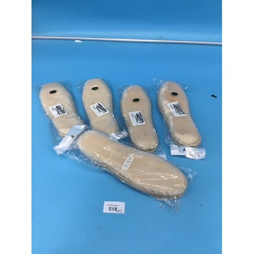 818 - 5 packs of shoe insoles