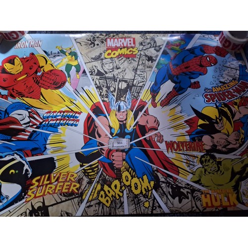 904 - Posters x 3 to inc. iron man 3 + invincible iron man + marvel group picture