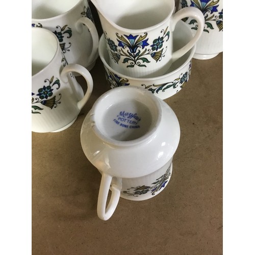 294 - Vintage Mayfair Pottery Coffee Set x15 Pieces