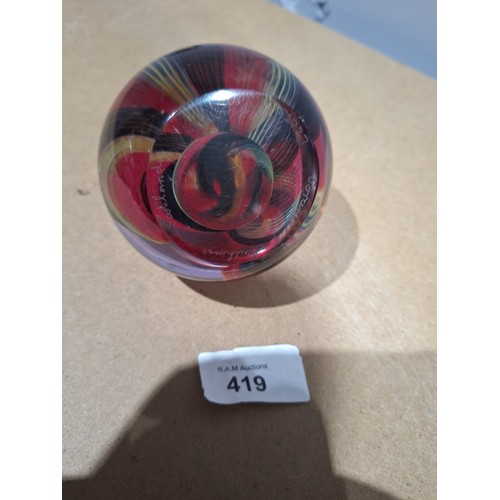 419 - Caithness paper weight