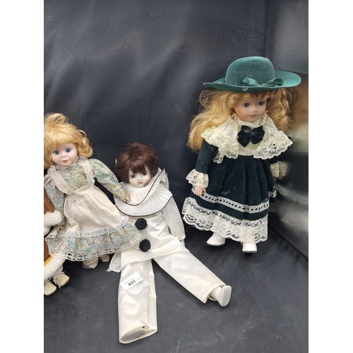 408 - Dolls x4 To Include a French Doll