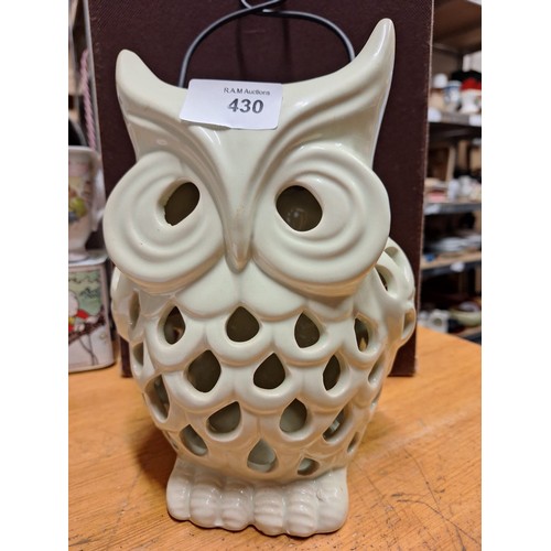 430 - Owl Solar Light Lantern