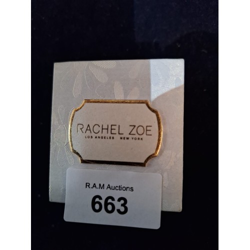 663 - Rachel Zoe 925 Earrings With Stones