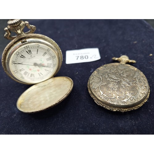 780 - Hunting/Fishing Themed Pocket Watches x2