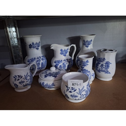 871 - Vintage Blue and White Ware