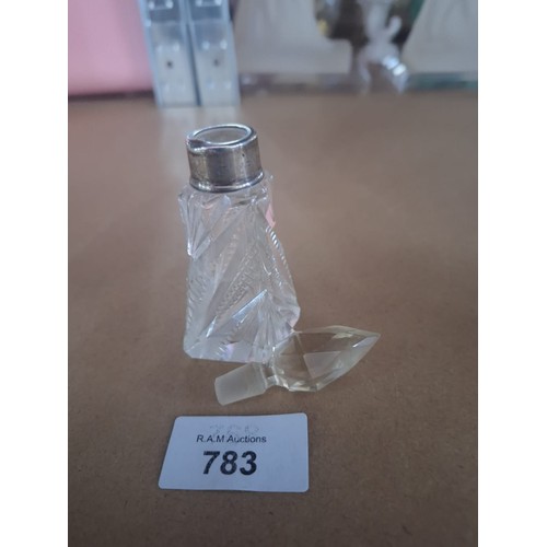 783 - Antique Hallmarked Perfume Bottle With Stopper