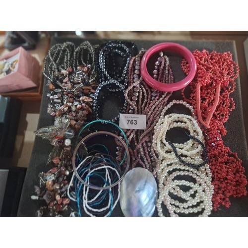 763 - Large Amount of Fashion and Vintage Jewellery To Include Coral, Pearls, Baroque Pearls, Natural Ston... 