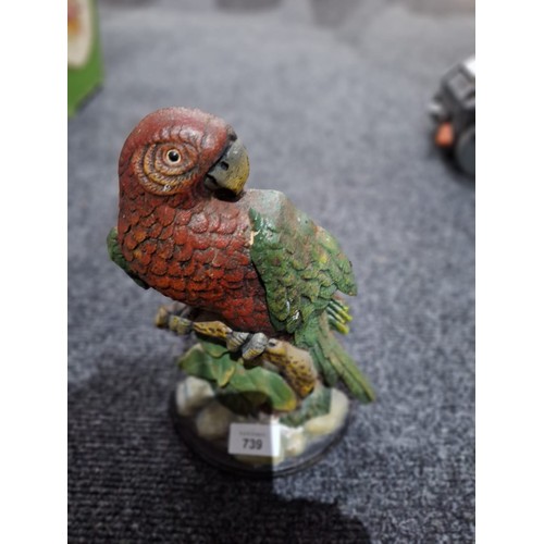 739 - Cast Parrot Door Stop