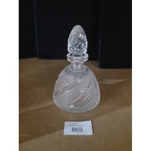 869 - Antique/Vintage Perfume Bottle