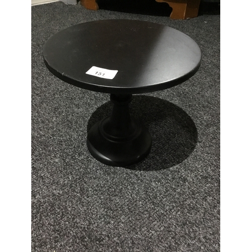 151 - Amber Glass Mosaic Vase and a Black Metal Cake Stand