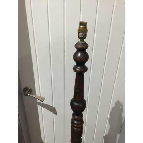 159 - Wooden Barley Twist Lamp Stand