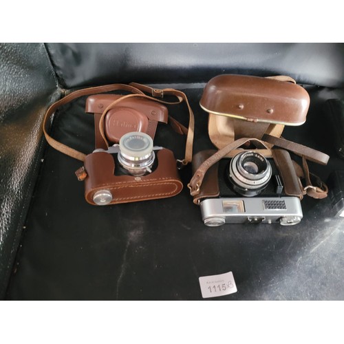 1115 - Cased Solitron Speedtron Speedy Flash, Cased Halina 35x Vintage Camera and a Cased Vintage Voigtland... 