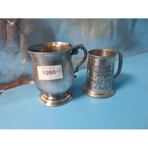 1090 - Vintage Tankards 1 Rare Pinder Bros, Hunpty Dumpty and an EPNS Tankard