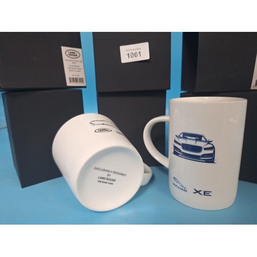 1061 - New In The Box Exclusive Mugs Designed For Jaguar-Landrover x2