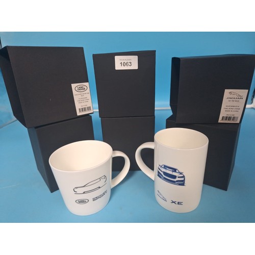 1063 - New In The Box Exclusive Mugs Designed For Jaguar-Landrover x2