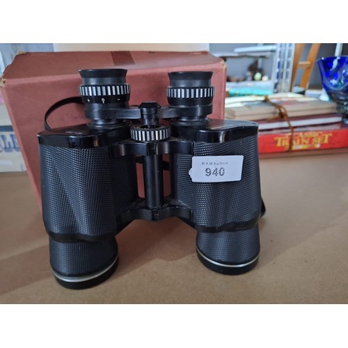 940 - Prinz Lux 10x50 Coated Optic Binoculars In The Box