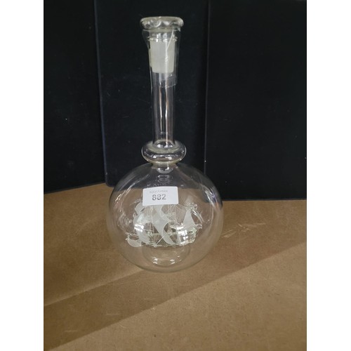 882 - Super Rare Ship In a Bottle Decanter