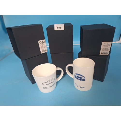 521 - New In The Box Exclusive Mugs Designed For Jaguar-Landrover x2