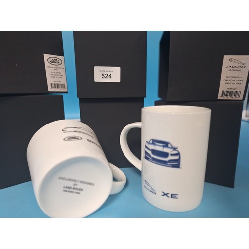 524 - New In The Box Exclusive Mugs Designed For Jaguar-Landrover x2