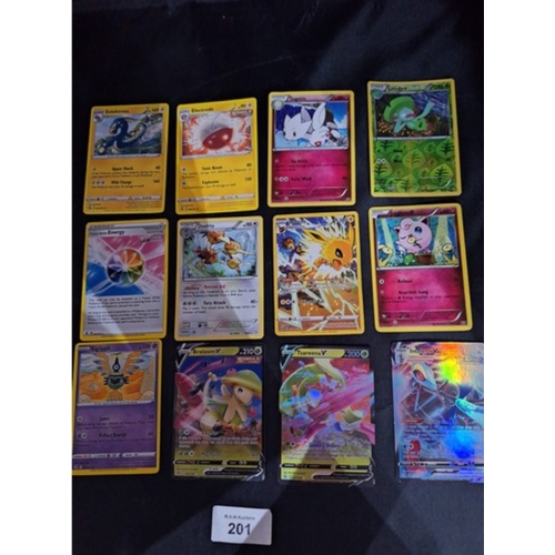 201 - Pokémon Cards x 27 (presented by vendor some rare)