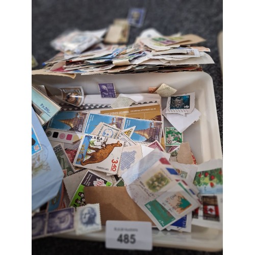 485 - Box of Collectable Various Stamps Unchecked