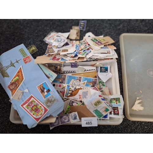 485 - Box of Collectable Various Stamps Unchecked