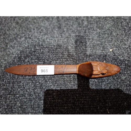 965 - Baby Gator Tribal Type Letter Opener