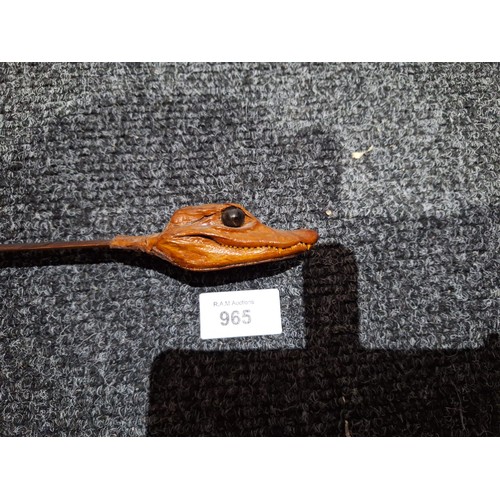 965 - Baby Gator Tribal Type Letter Opener