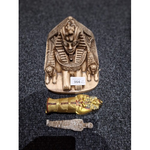 964 - Egyptian Pyramid Figures x2