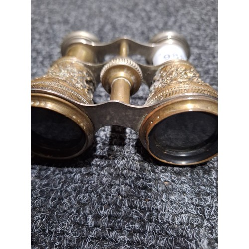 988 - Vintage Brass Opera Glasses