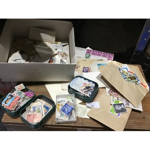 30 - Quantity of  Worldwide Stamps/1st Day Covers