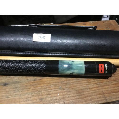 702 - Wolf Design Snooker Cue In The Case