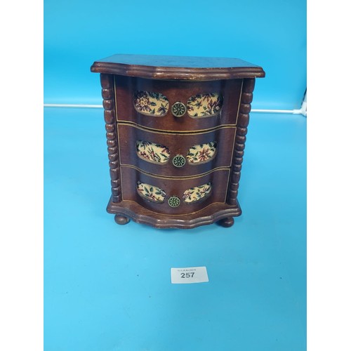 257 - Chinese Musical Jewellery Box