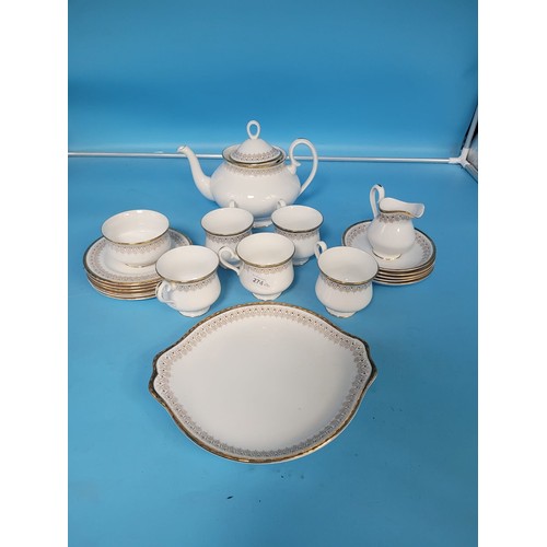 274 - Vintage Royal Albert Burlington Tea Set x16 pieces