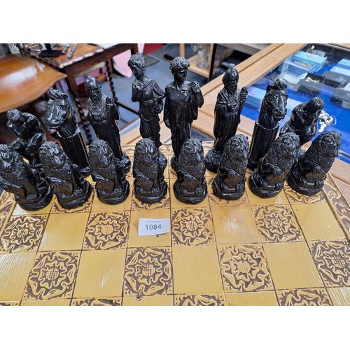 1084 - Ancient Greek Mythological Chess Set